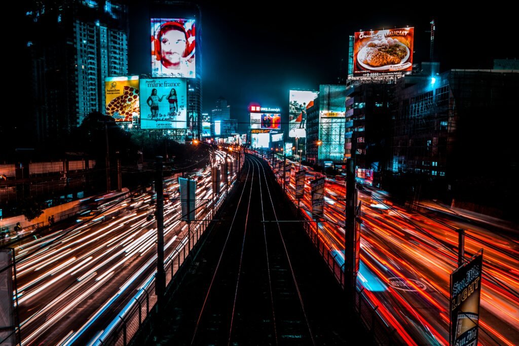 Outdoor advertising agency in Delhi offering banner ads, LED show ads, and drone drop ads